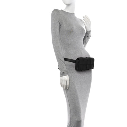 Bottega Veneta Nappa Maxi Intreccio The Belt Cassette Bag Black 2 of 9