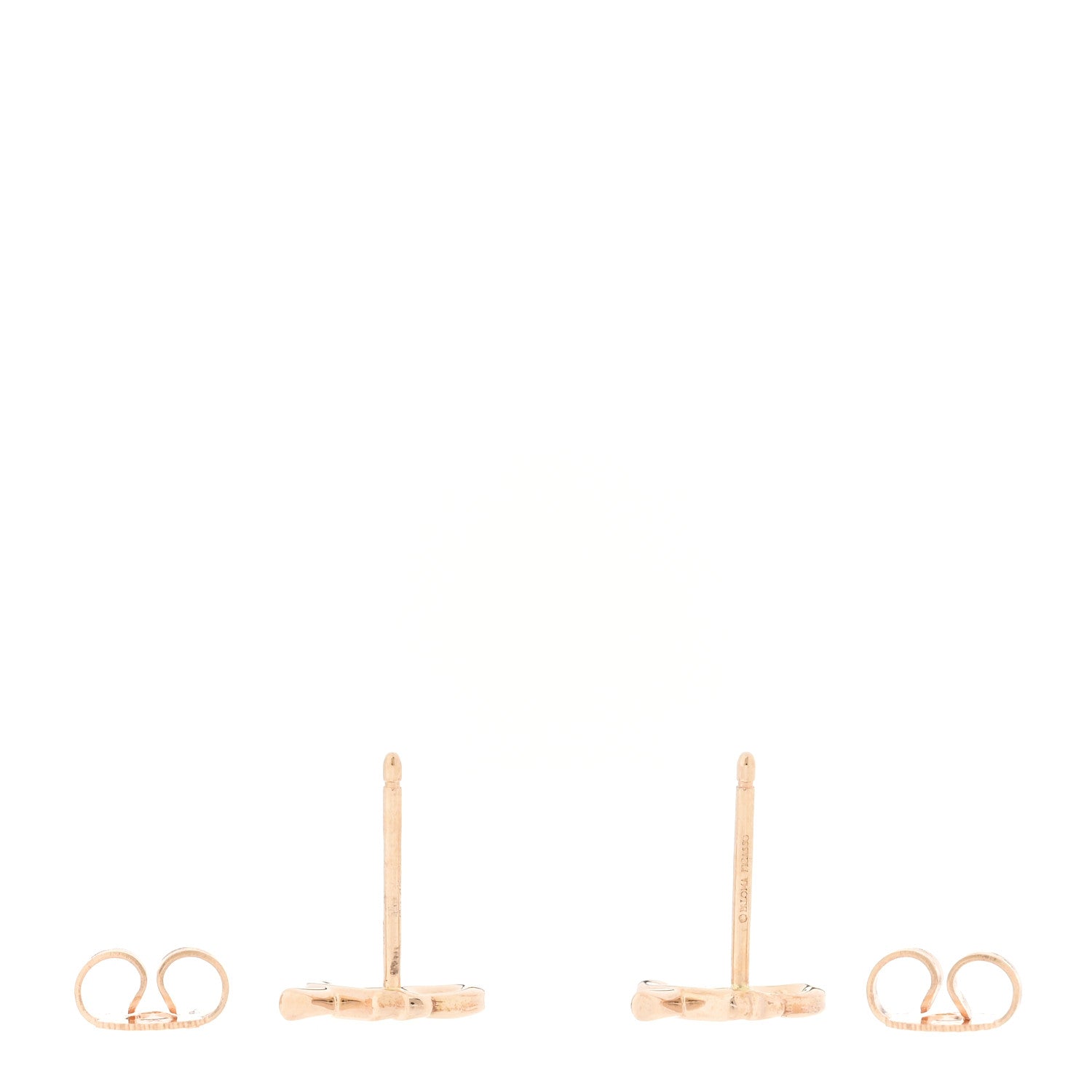 Tiffany 18K Rose Gold Paloma's Graffiti Love and Kisses Earrings 3 of 5