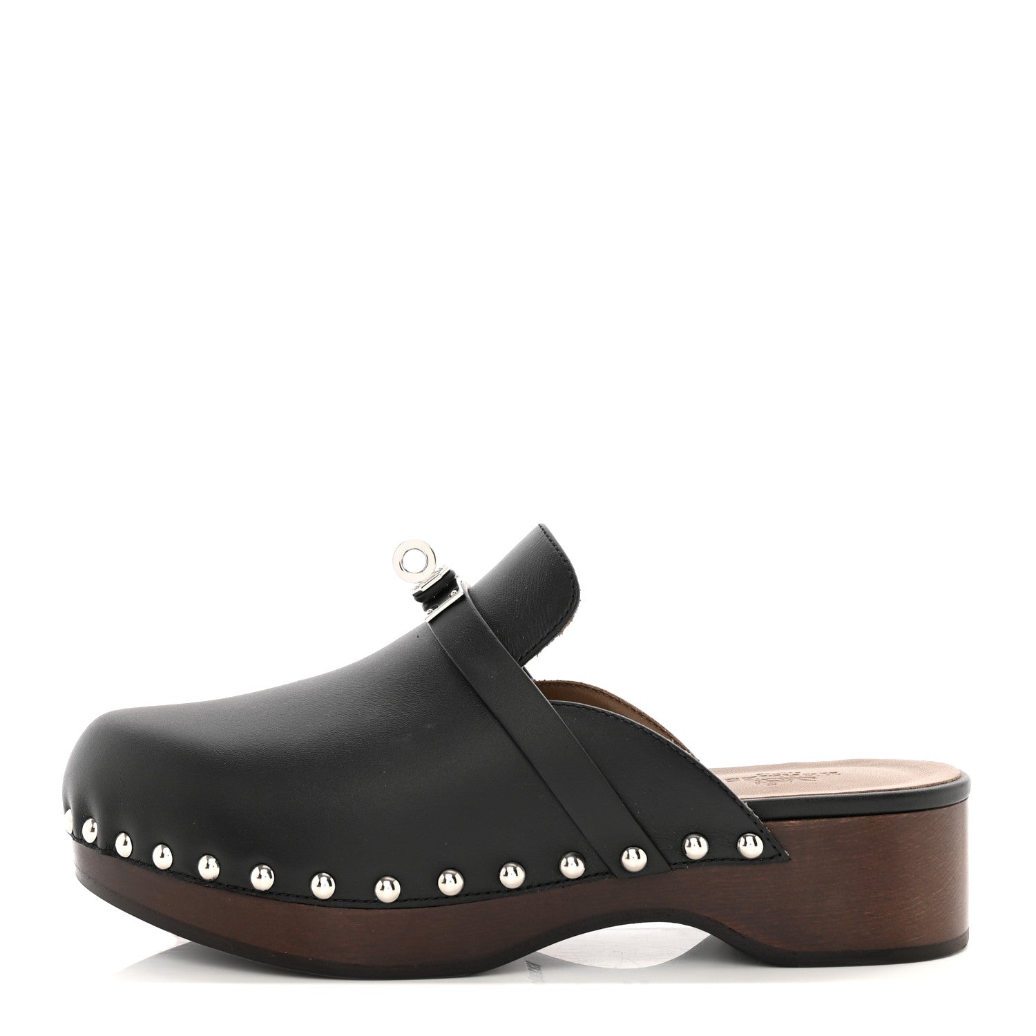 Hermes Calfskin Carlotta Mules 35 Black 1 of 11