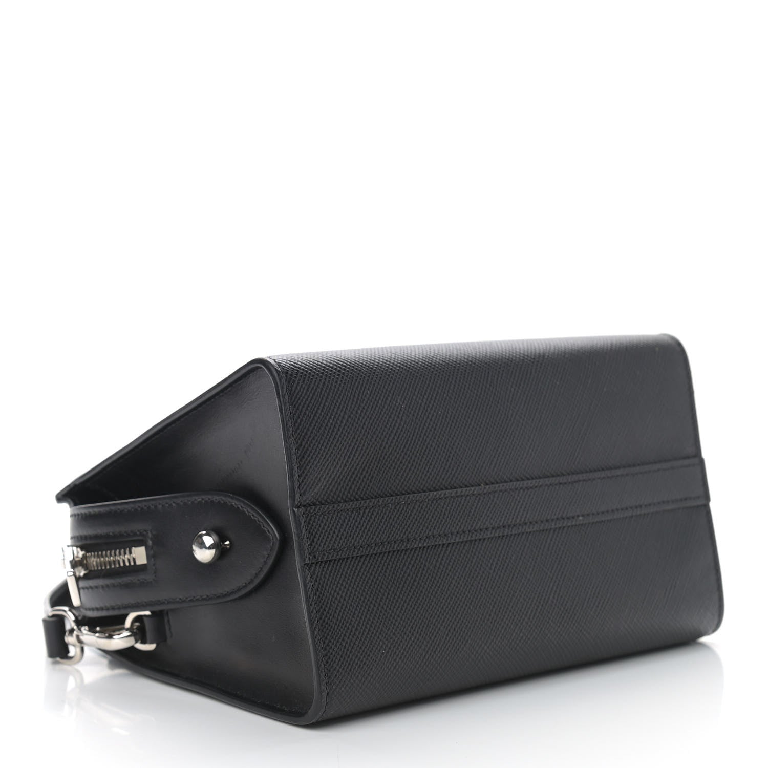 Prada Saffiano Cuir Calfskin Small Kristen Black 3 of 10