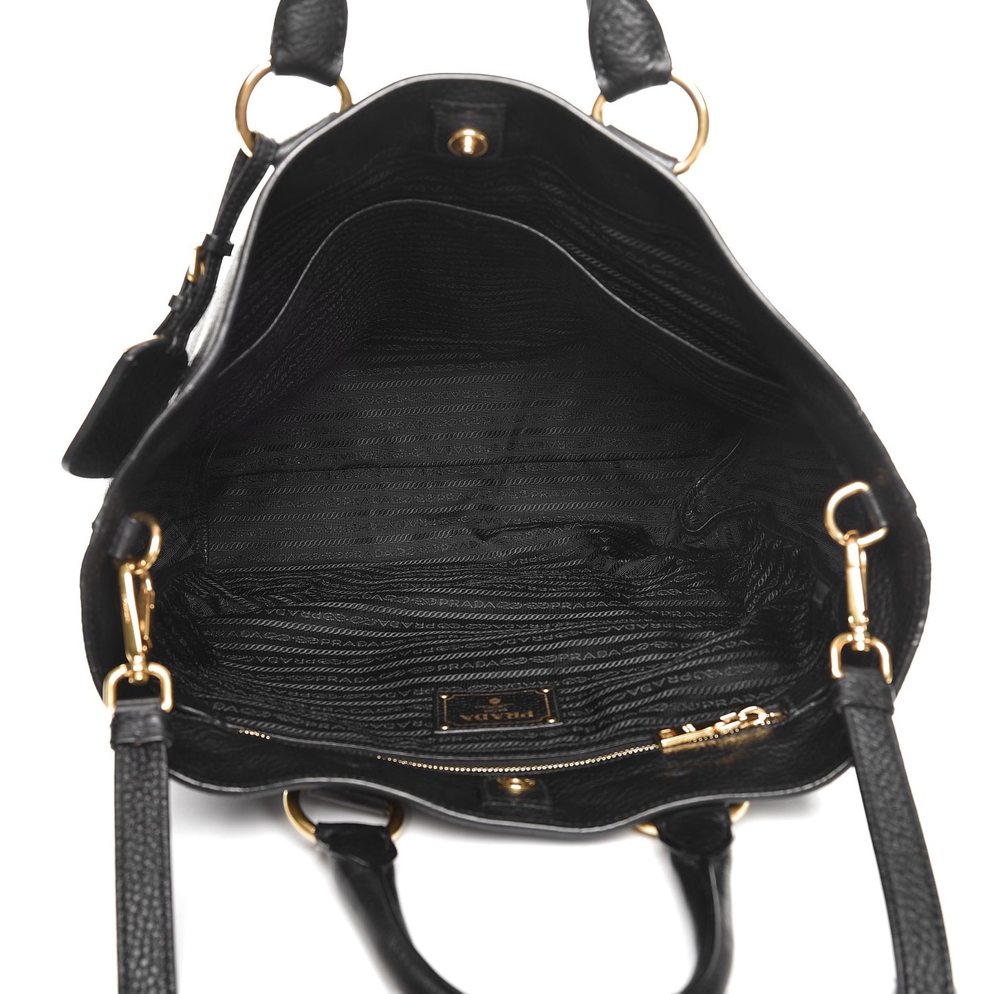 Vitello Daino Tote Nero Black
