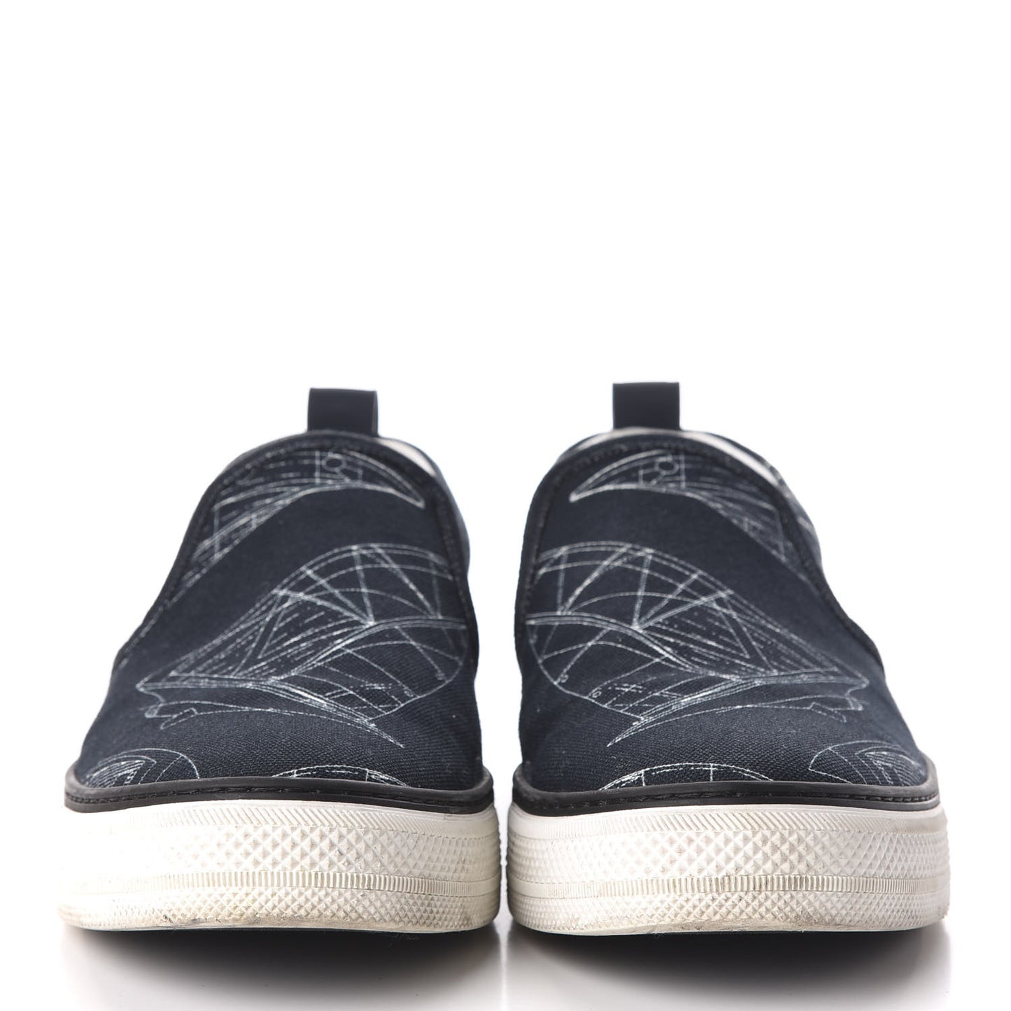 Canvas Victory Boats Slip On Sneakers 6.5 Pacific Blue