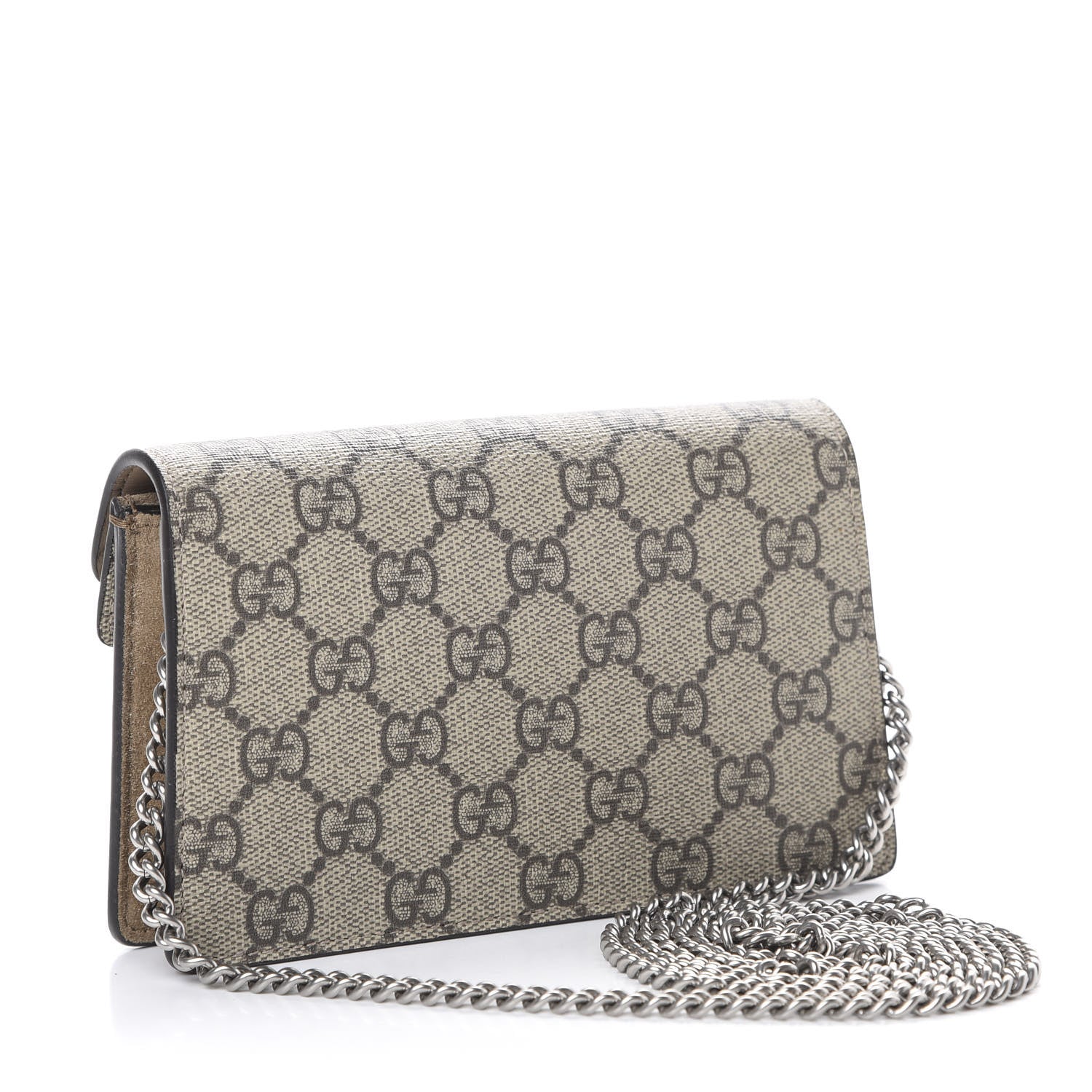 Gucci GG Supreme Monogram Super Mini Dionysus Shoulder Bag Taupe 2 of 11