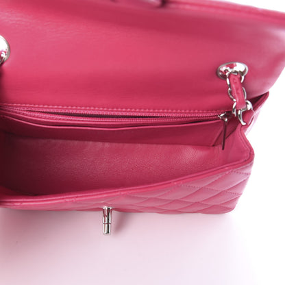 Chanel Lambskin Quilted Mini Rectangular Flap Pink 5 of 9