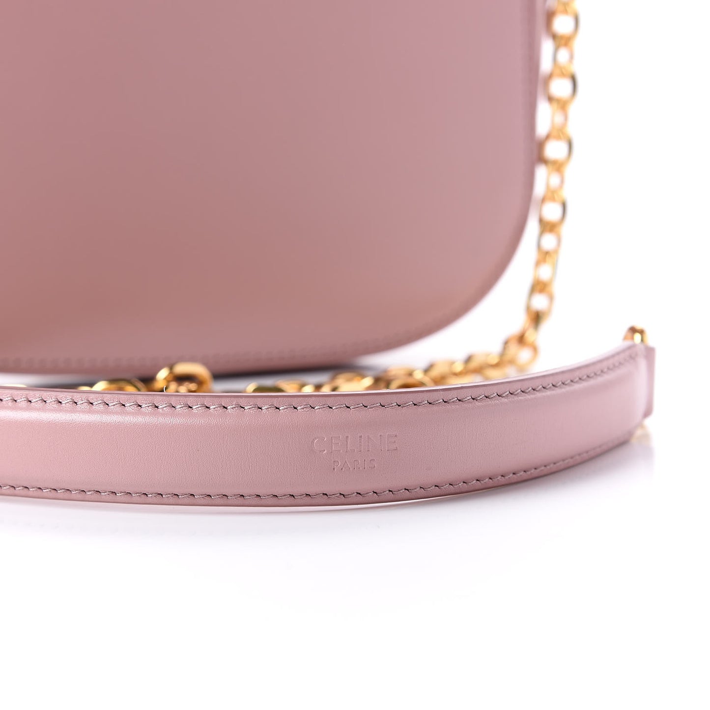 Shiny Calfskin Small Chain Maillon Triomphe Vintage Pink