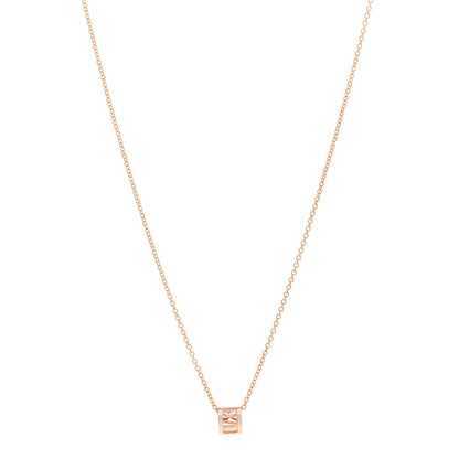 Tiffany 18K Rose Gold Atlas Open Pendant Necklace 2 of 5
