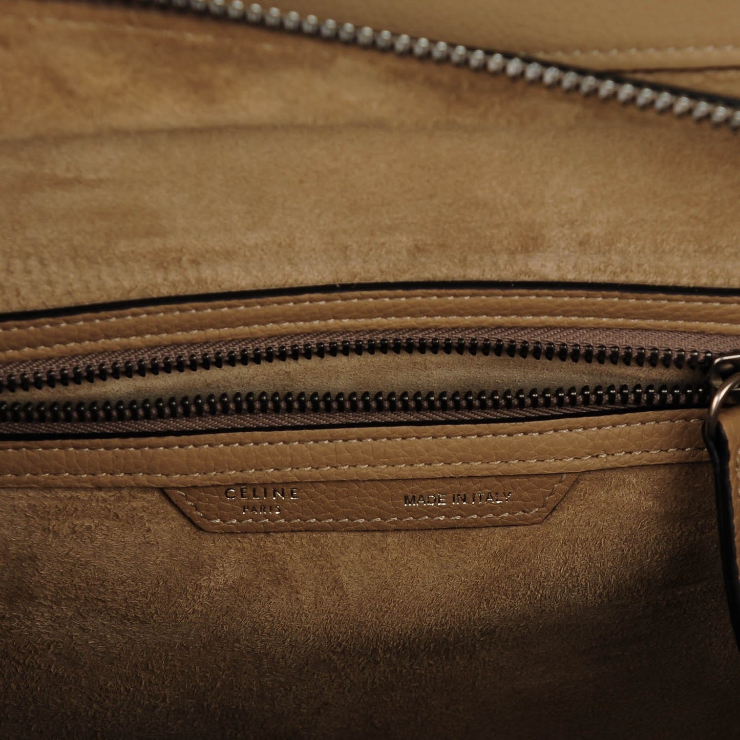 Drummed Calfskin Micro Luggage Dune