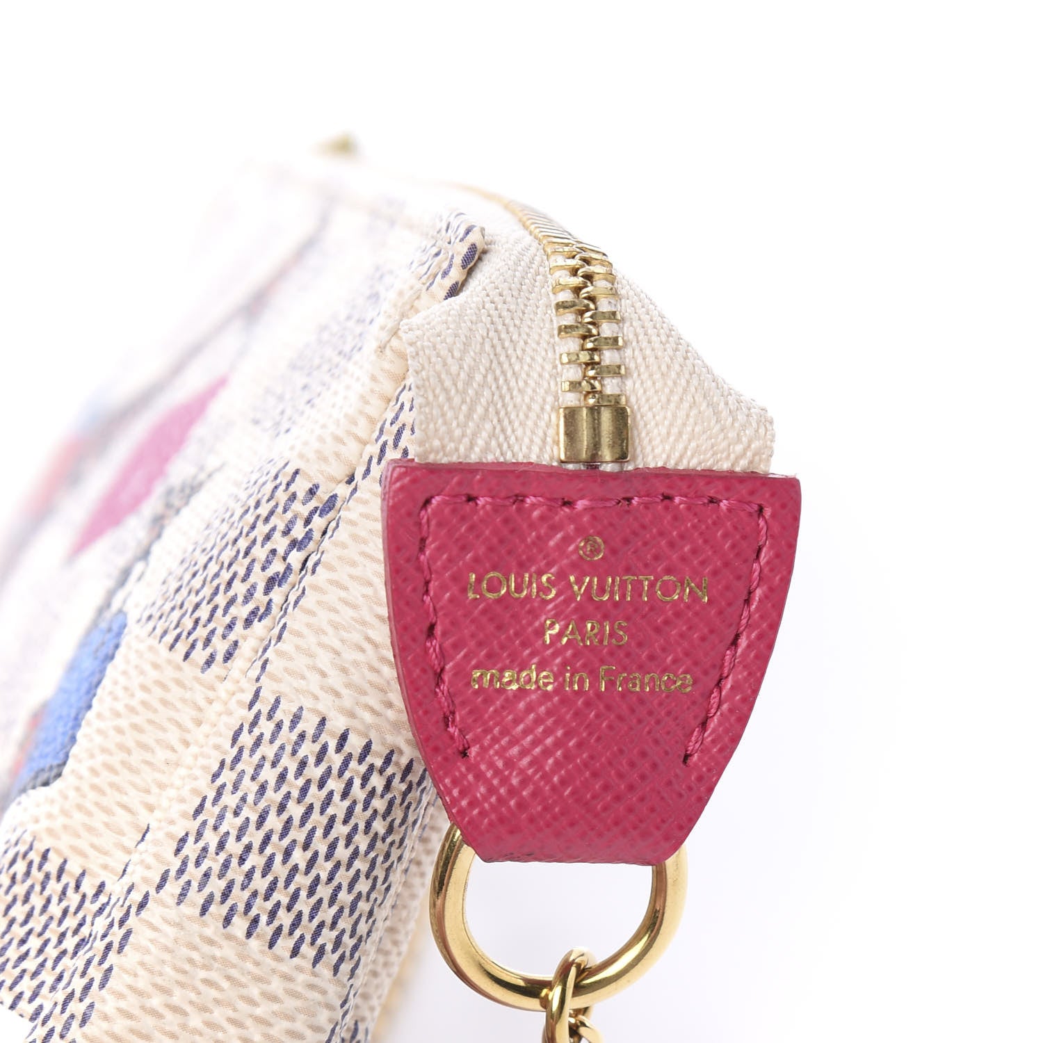 Louis Vuitton Damier Azur 2017 Christmas Animation Mini Pochette Accessories 5 of 9