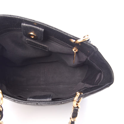 Chanel Caviar Quilted Petit Shopping Tote PST Black 4 of 13