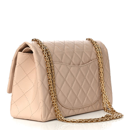 Chanel Aged Calfskin Quilted 2.55 Reissue 226 Flap Light Beige 3 of 10