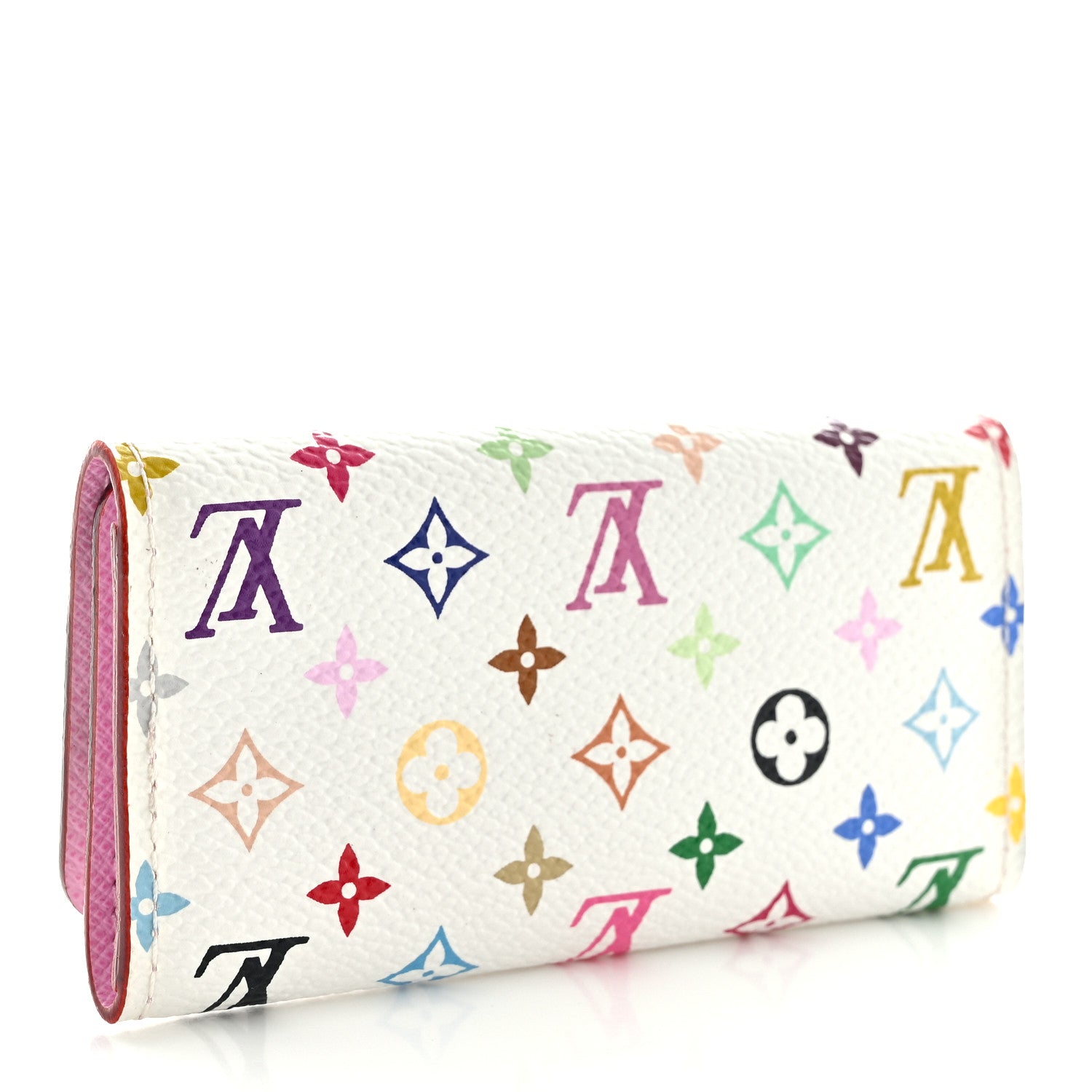 Louis Vuitton Monogram Multicolor Multicles 4 Key Holder White Litchi 3 of 8