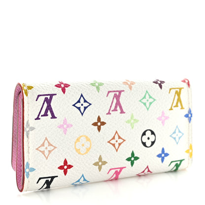 Louis Vuitton Monogram Multicolor Multicles 4 Key Holder White Litchi 3 of 8