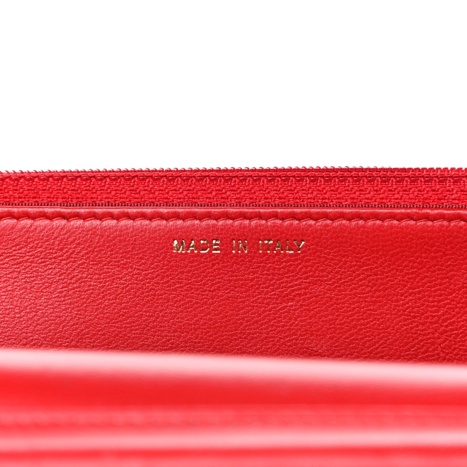 Chanel Lambskin Quilted Boy Wallet On Chain WOC Red 7 of 15