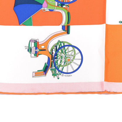 Hermes Silk Voitures Exquises Pocket Square 4 of 10