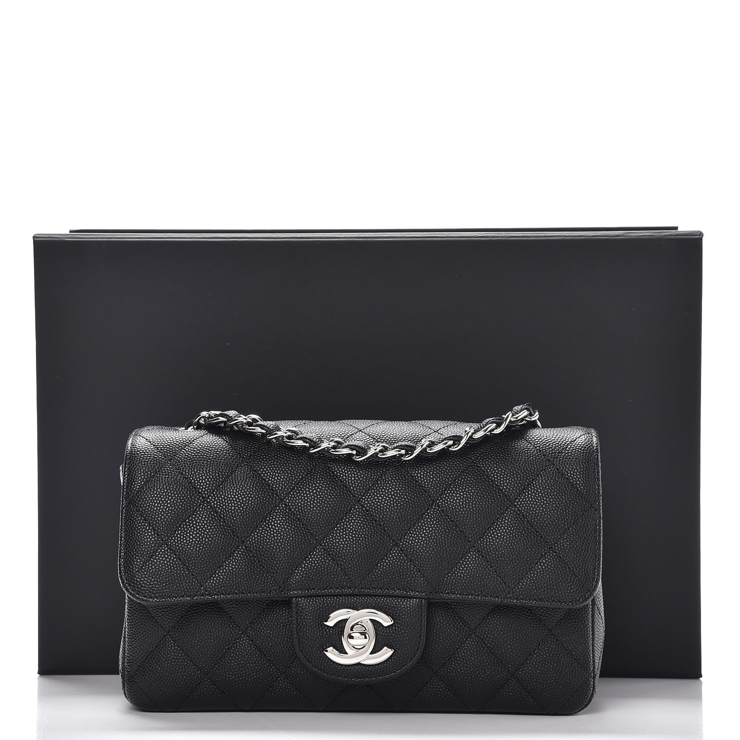 Chanel Caviar Quilted Mini Rectangular Flap Black 8 of 8