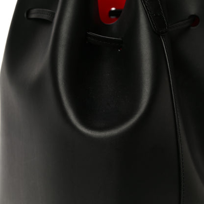 Mansur Gavriel Vegetable Tanned Calfskin Bucket Bag Black Flamma 10 of 14