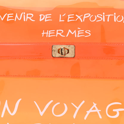 Hermes Vinyl Souvenir De L'Exposition Kelly Orange 6 of 12