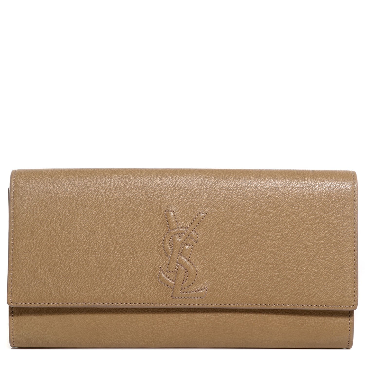 Saint Laurent Chevre Small Belle de Jour Clutch Beige 1 of 7