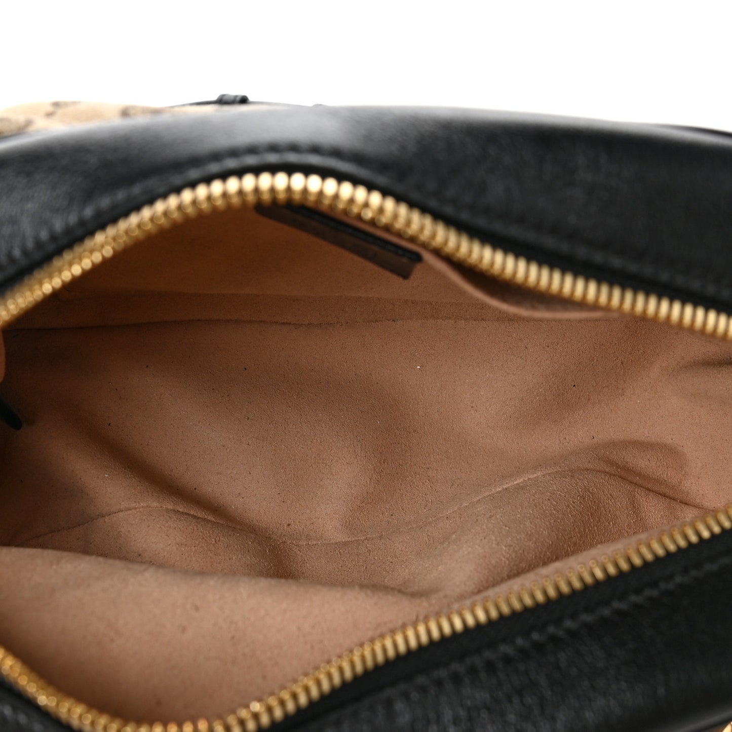 Monogram Matelasse Diagonal Small GG Marmont Chain Shoulder Bag Beige Black