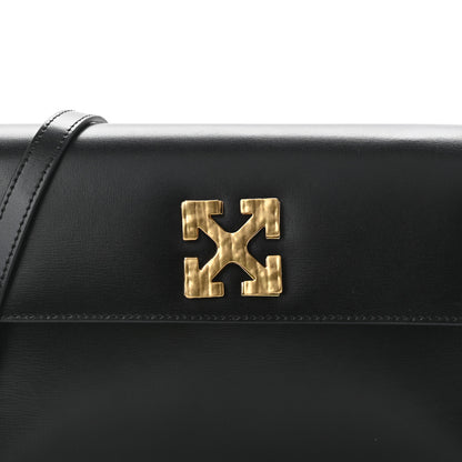 Off-White Calfskin Jitney 2.0 Crossbody Bag Black 7 of 9