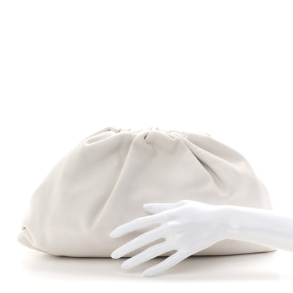 Bottega Veneta Smooth Butter Calf The Pouch Oversized Clutch Chalk 2 of 10