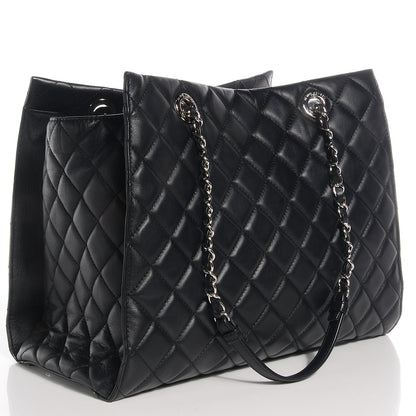 Chanel Calfskin Quilted Chic and Soft Large Shopping Tote Black 3 of 8