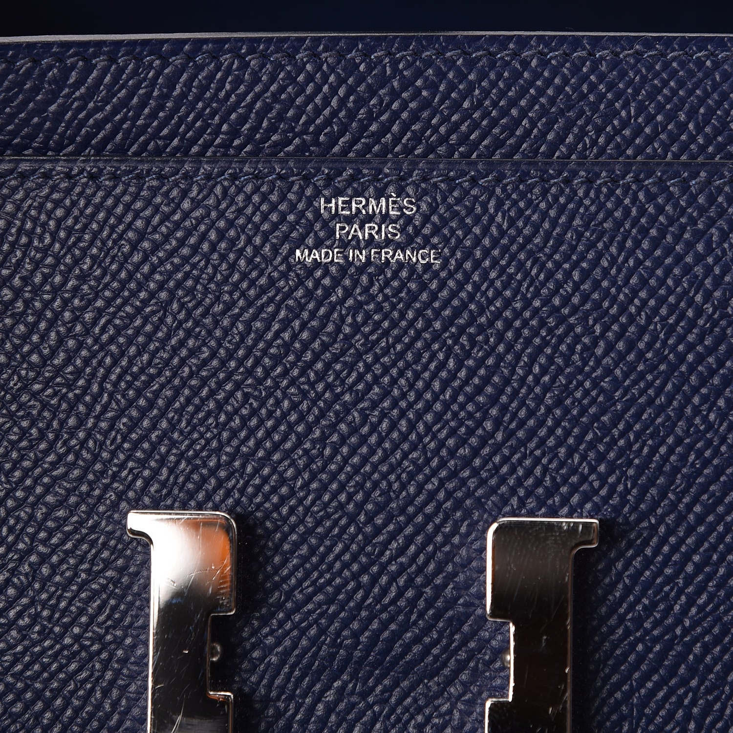 Hermes Epsom Constance Long Wallet Bleu Saphir 6 of 8