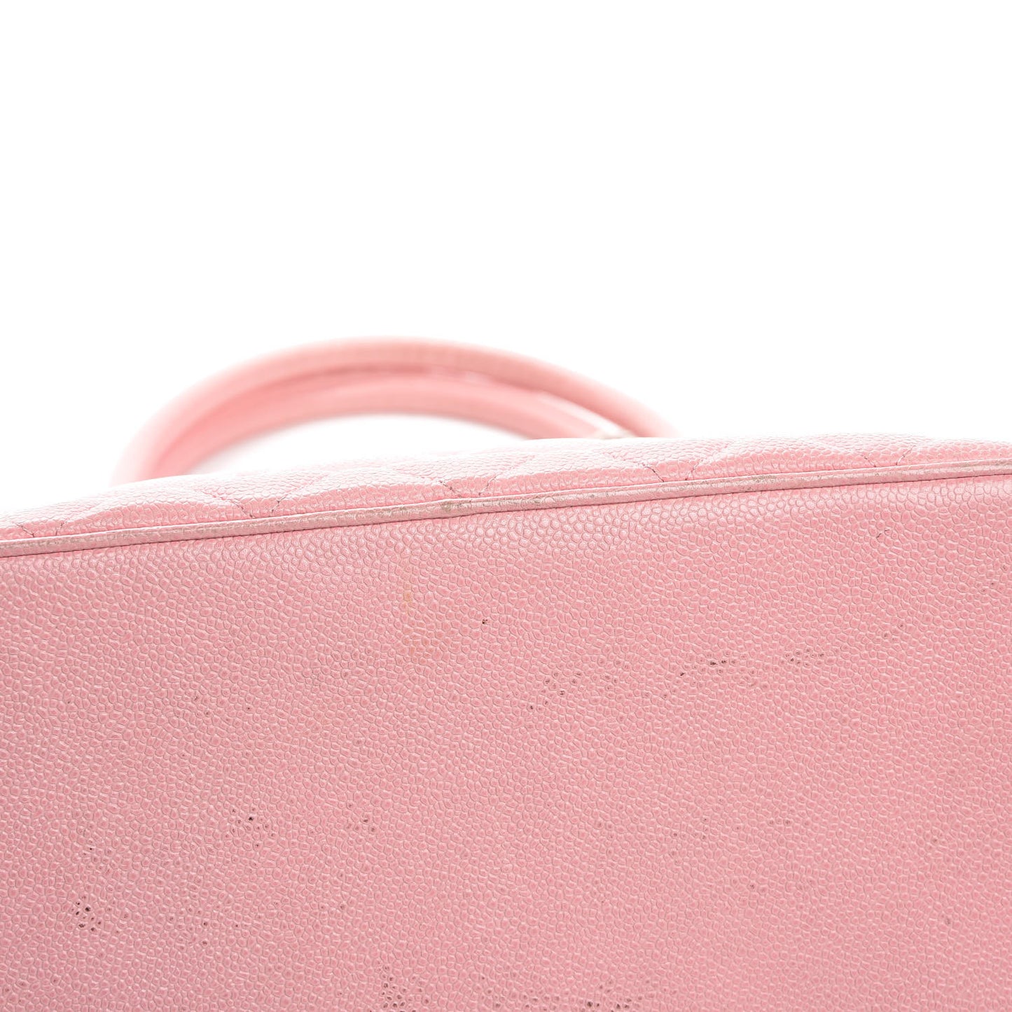Caviar Quilted Medallion Tote Light Pink