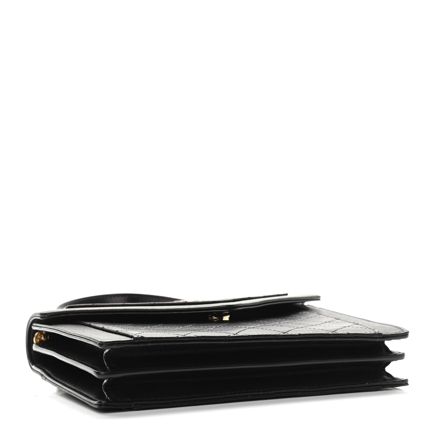 Saint Laurent Lambskin Quilted Mini Gaby Satchel Black 4 of 10