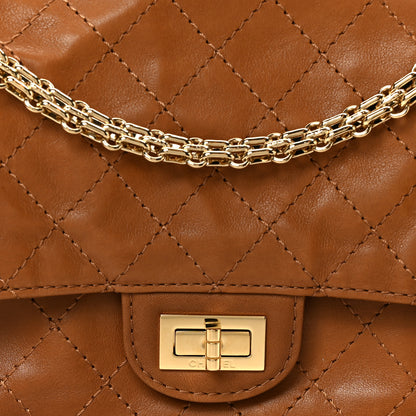Chanel Lambskin Quilted Crush 2.55 Reissue 225 Flap Camel 8 of 10