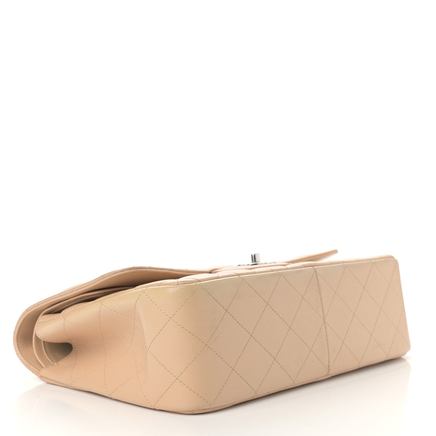 Chanel Caviar Quilted Jumbo Double Flap Light Beige 4 of 16