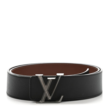 Louis Vuitton Calfskin 40mm LV Pyramide Reversible Belt 95 38 Black 1 of 10