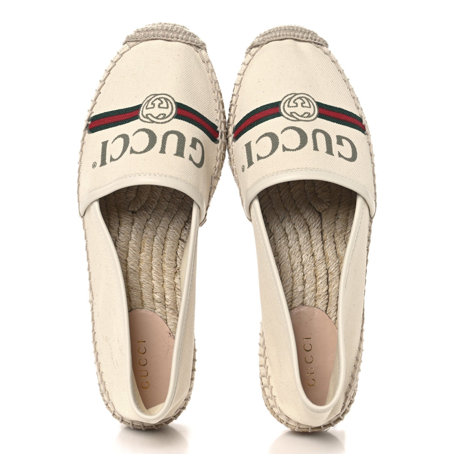 Canvas Logo Espadrilles 36 Greggio White