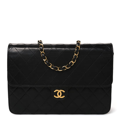 Chanel Lambskin Quilted Medium Single Flap Black 1 of 11