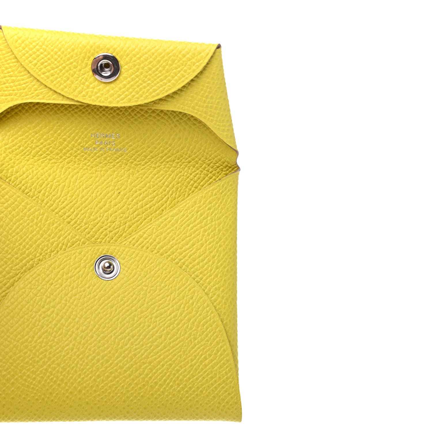 Hermes Epsom Bastia Coin Purse Lime 5 of 7