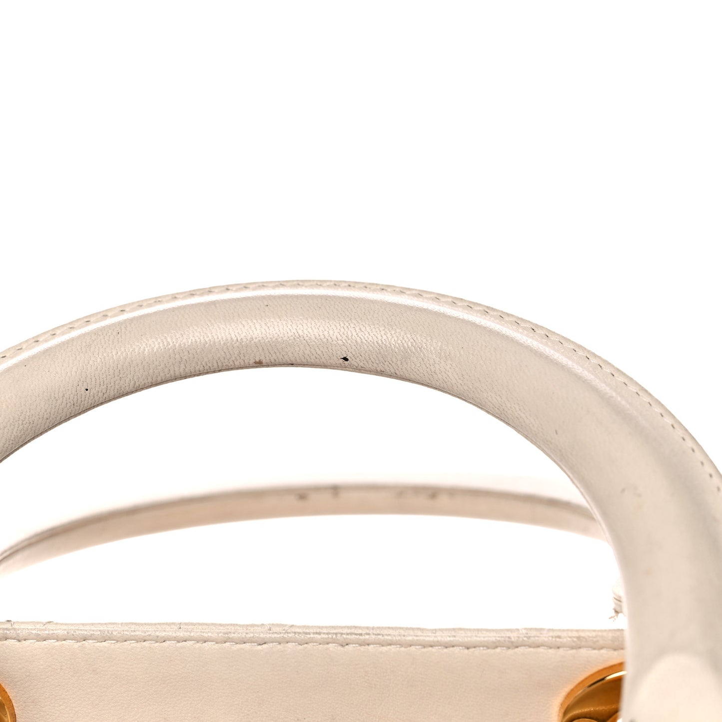 Lambskin Cannage Medium Lady Dior Light Beige