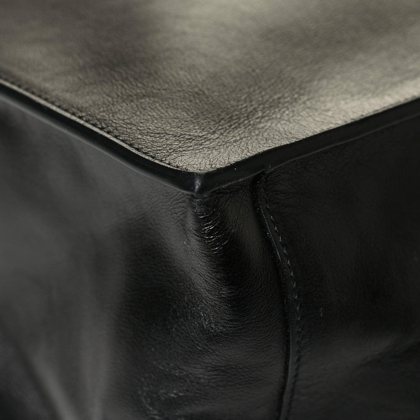 Vitello Rive Gauche Large Tote Black