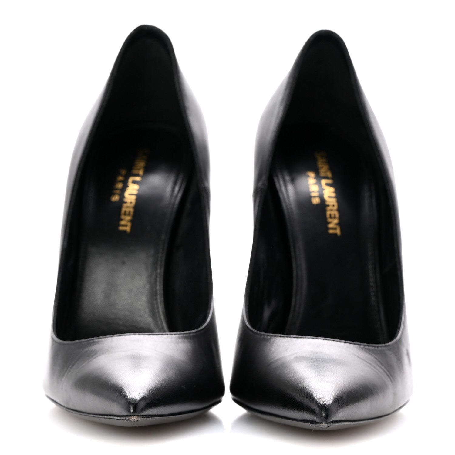 Saint Laurent Calfskin Opyum 110 Pumps 38 Black 3 of 13