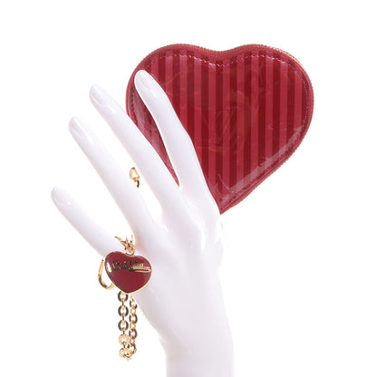 Louis Vuitton Vernis Rayures Coeur Heart Coin Purse Pomme D'Amour 2 of 7