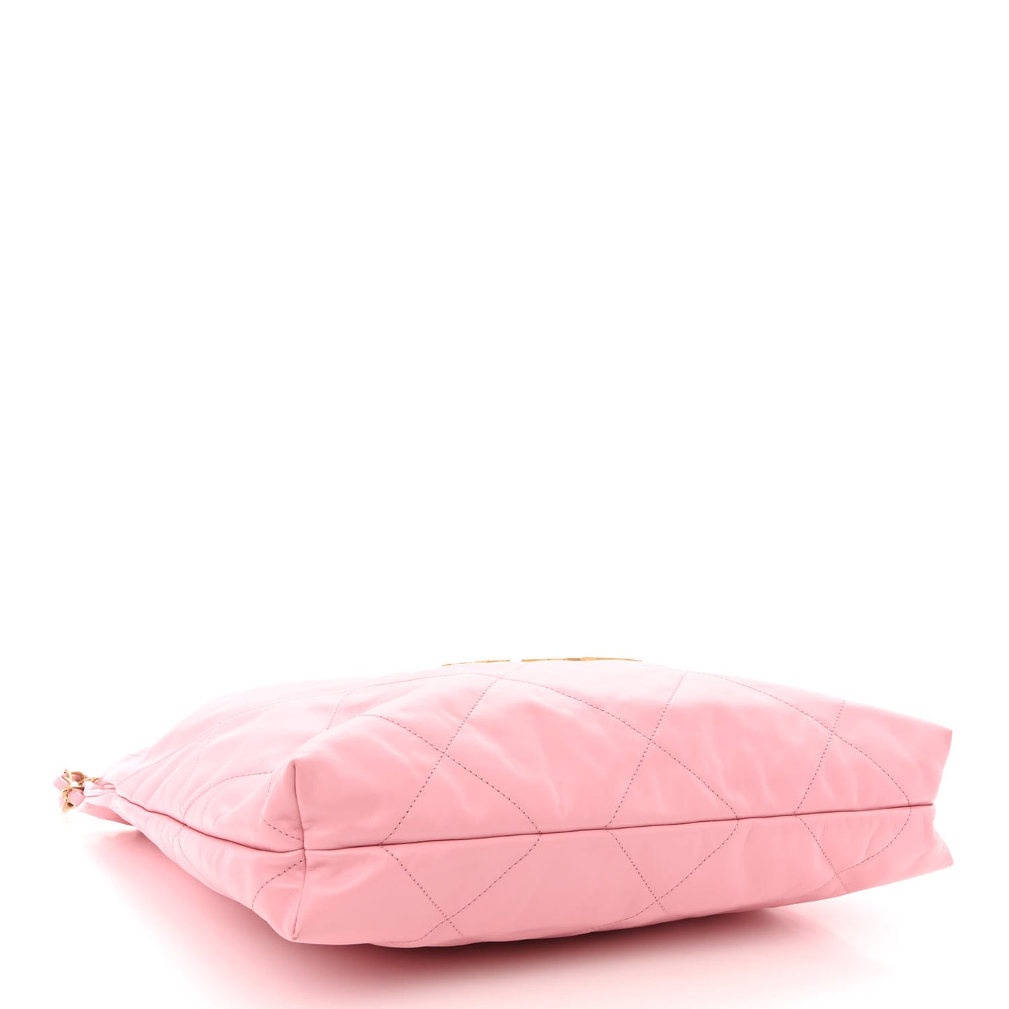 Shiny Calfskin Quilted Chanel 22 Pink