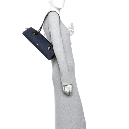 Alaia Denim Calfskin Medium Le Teckel Bag Bleu Denim 2 of 10