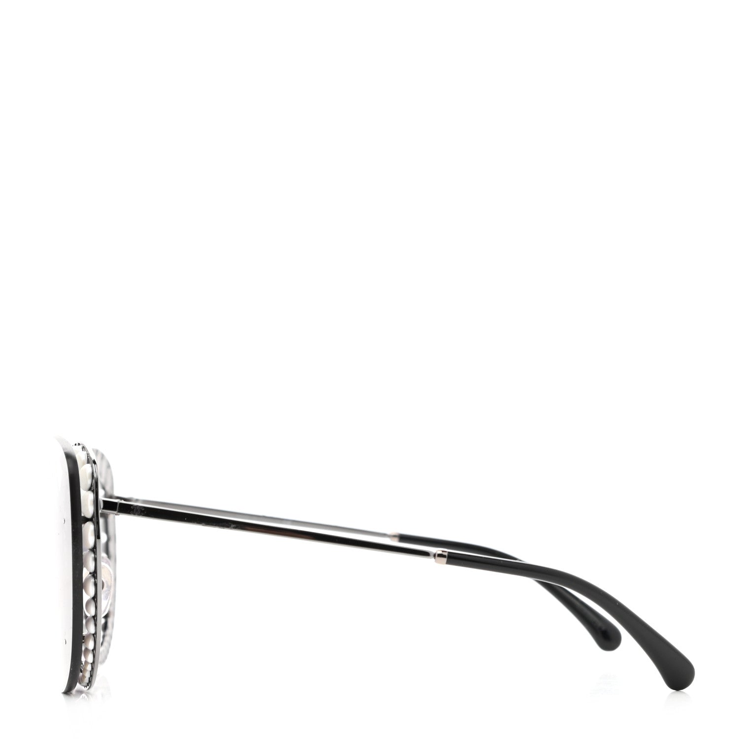 Chanel Acetate Metal Pearl Butterfly Sunglasses 4236-H Grey 3 of 8