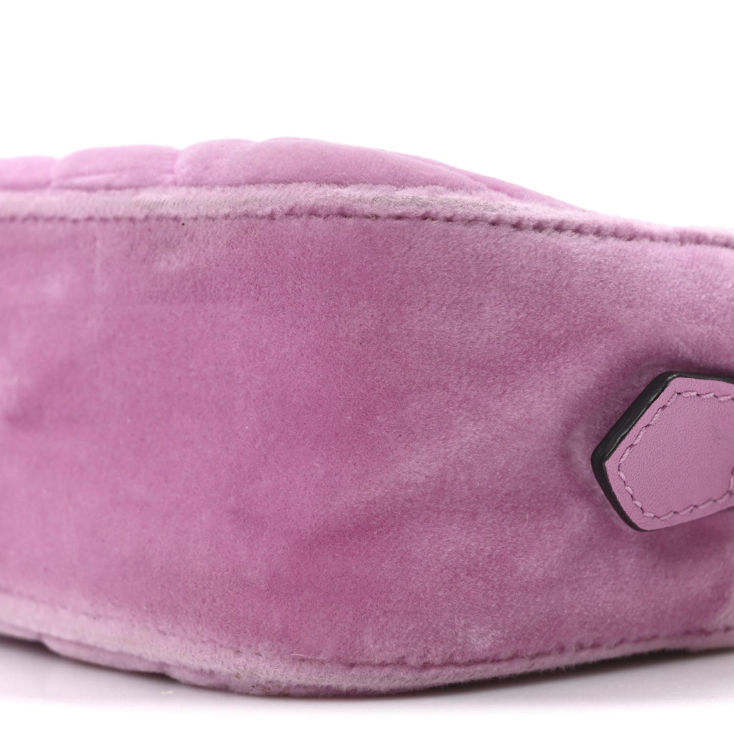 Velvet Matelasse Marquise Crystals Mini GG Marmont Chain Shoulder Bag Malva