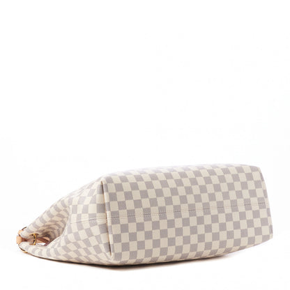 Louis Vuitton Damier Azur Graceful MM Rose Ballerine 4 of 10