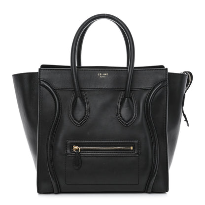 Celine Smooth Calfskin Mini Luggage Black 1 of 8