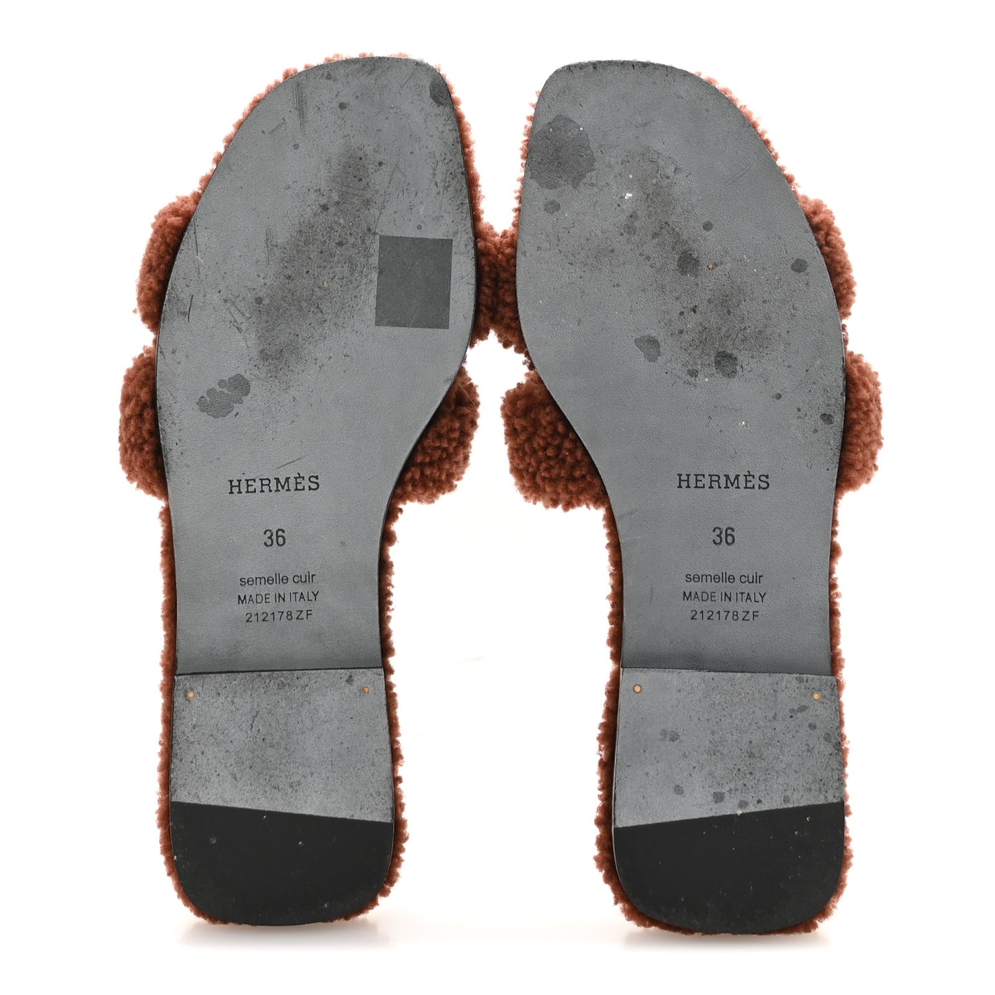 Woolskin Oran Sandals 36 Cognac
