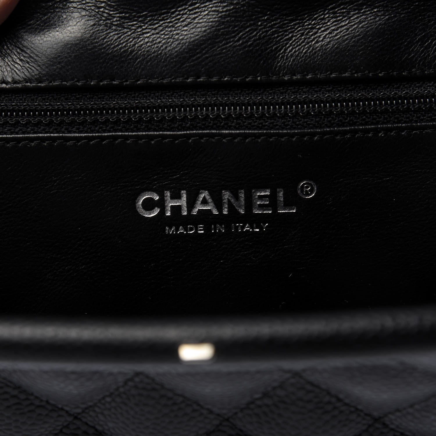 Chanel Caviar Quilted Timeless Clutch Black 8 of 11