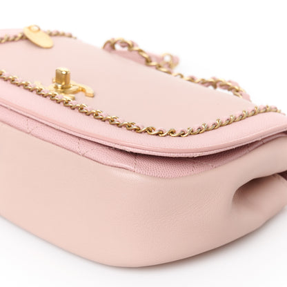 Chanel Lambskin Caviar Lovely Chains Flap Shoulder Bag Pink 12 of 12