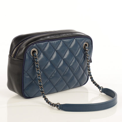 Chanel Calfskin Small Ballerine Camera Case Dark Blue 3 of 7