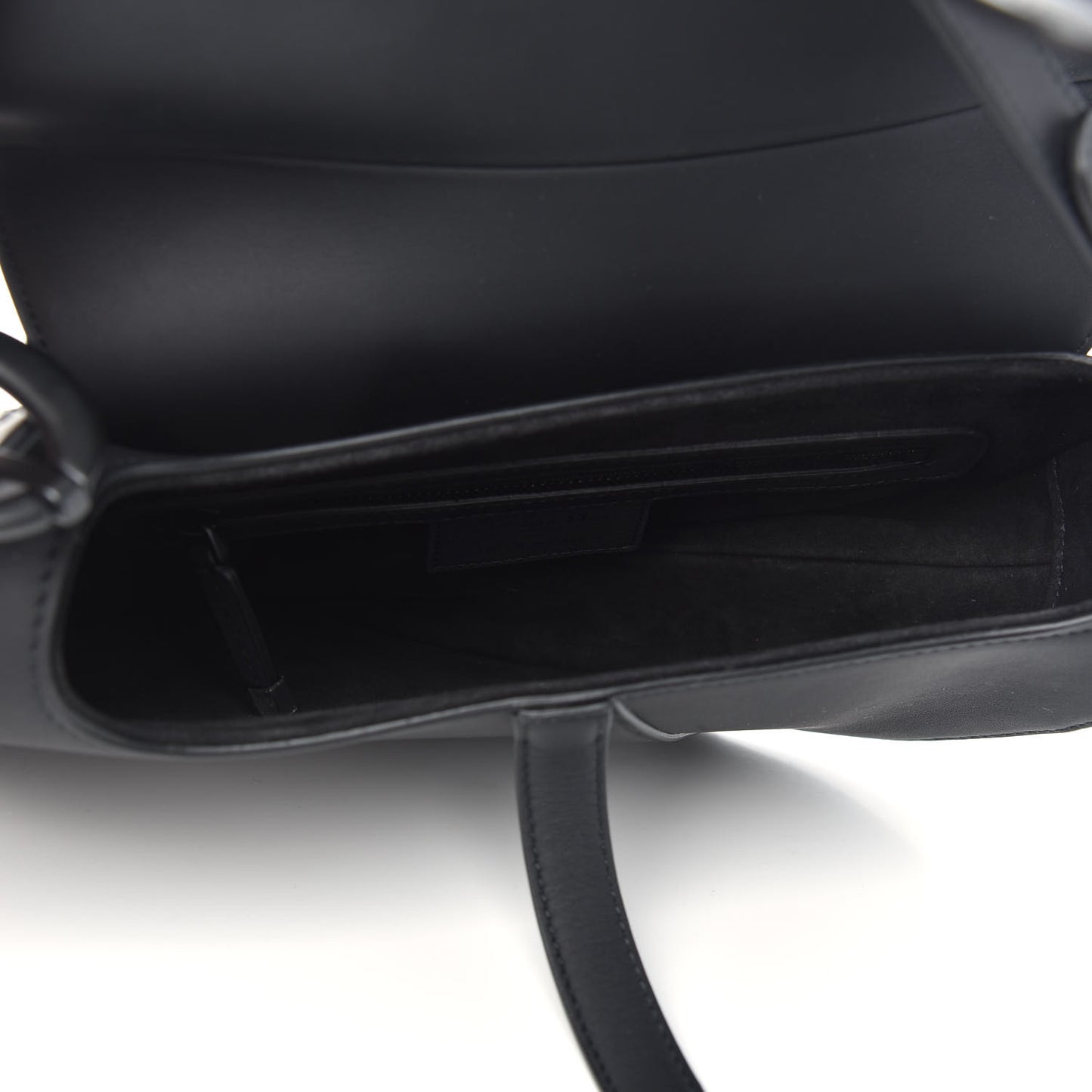 Ultra Matte Calfskin Saddle Bag Black